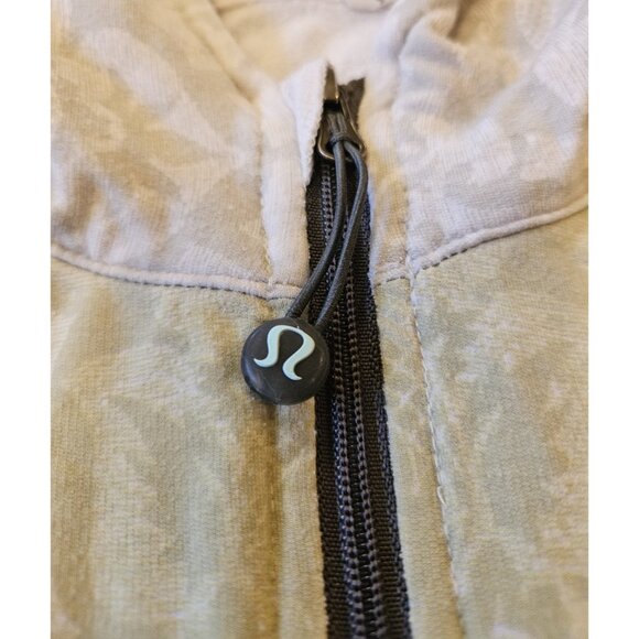 Lululemon Jacket Adult 4 Yellow-green Ombre With Gray Trim Scuba Hoodie Womens - Picture 4 of 15